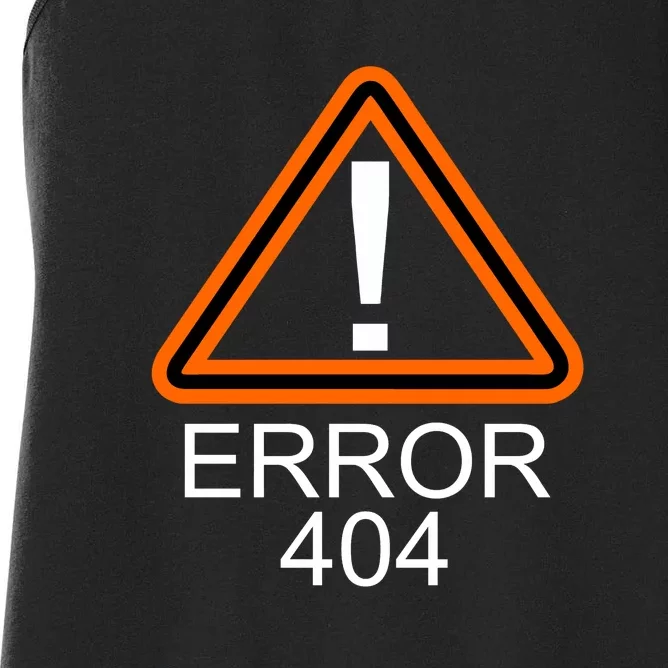 404 Error Costume Not Found Halloween Women's Racerback Tank