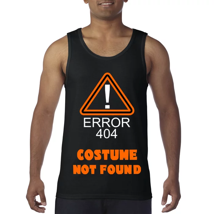 404 Error Costume Not Found Halloween Tank Top