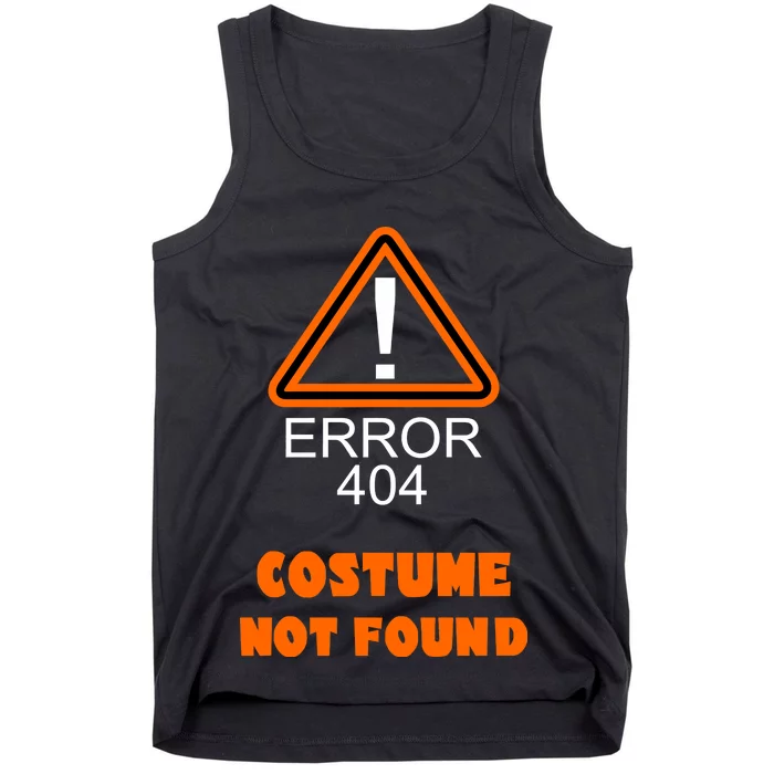 404 Error Costume Not Found Halloween Tank Top