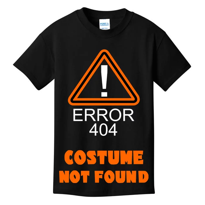 404 Error Costume Not Found Halloween Kids T-Shirt