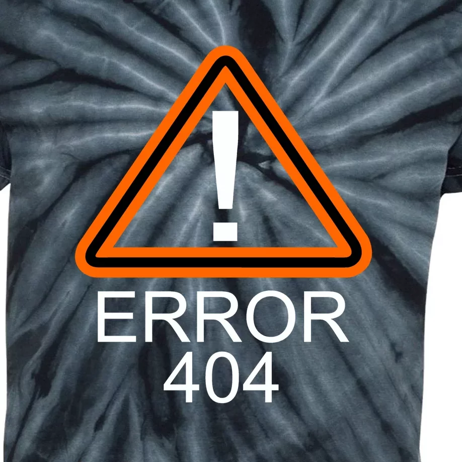 404 Error Costume Not Found Halloween Kids Tie-Dye T-Shirt