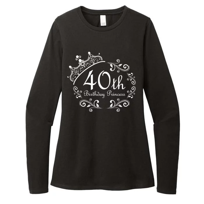 40th Birthday Princess Womens CVC Long Sleeve Shirt