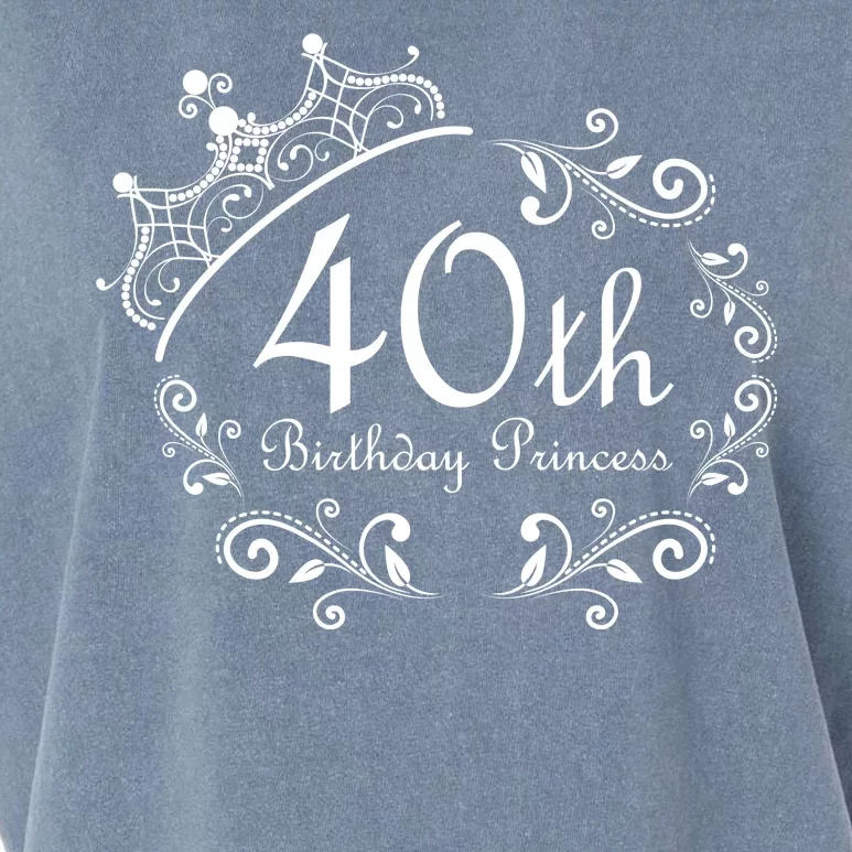 40th Birthday Princess Garment-Dyed Women's Muscle Tee