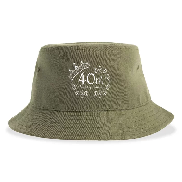 40th Birthday Princess Sustainable Bucket Hat