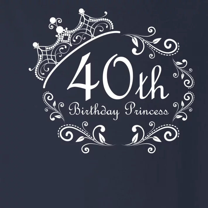 40th Birthday Princess Toddler Long Sleeve Shirt