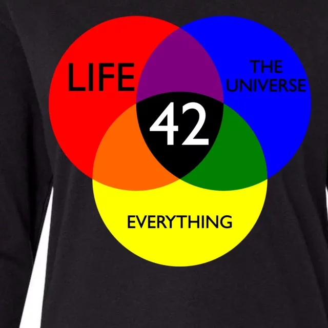 42 The Answer To Life Universe And Everything Womens Cotton Relaxed Long Sleeve T-Shirt