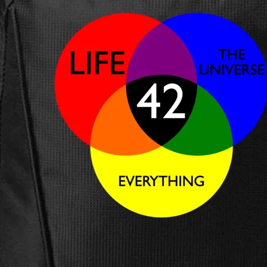 42 The Answer To Life Universe And Everything City Backpack