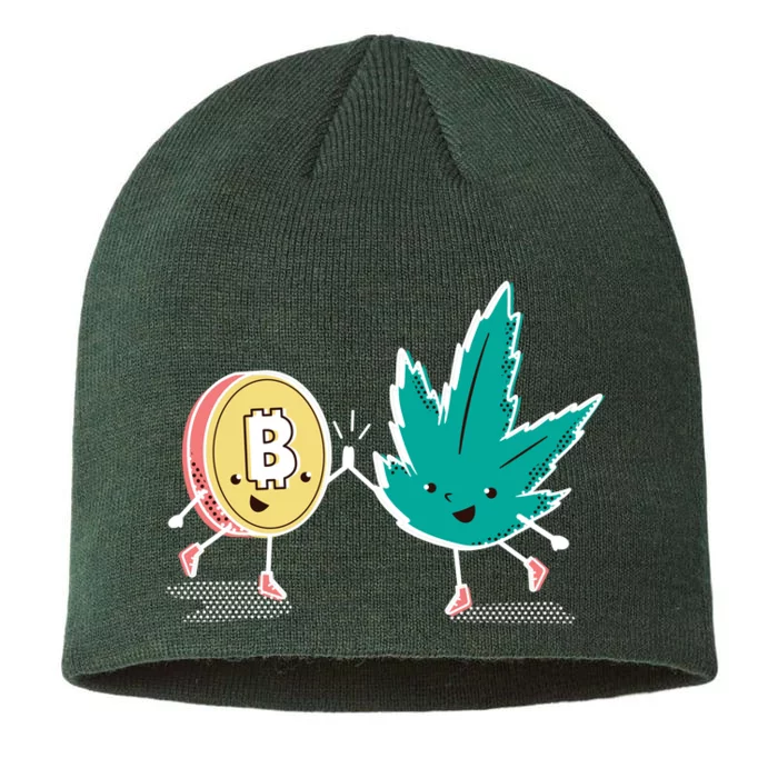 420 Bitcoin 8 1/2in Sustainable Knit Beanie