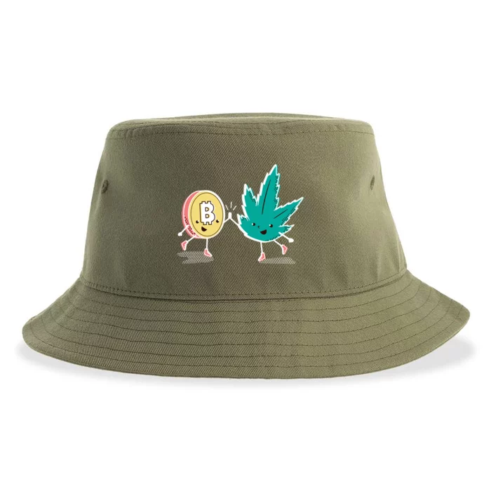 420 Bitcoin Sustainable Bucket Hat