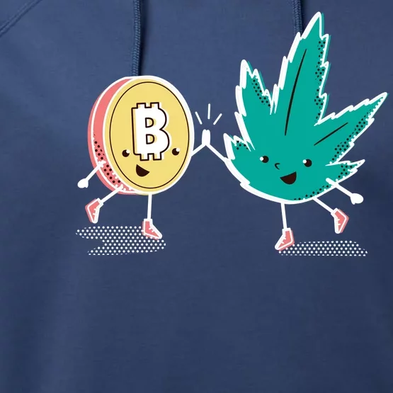 420 Bitcoin Performance Fleece Hoodie