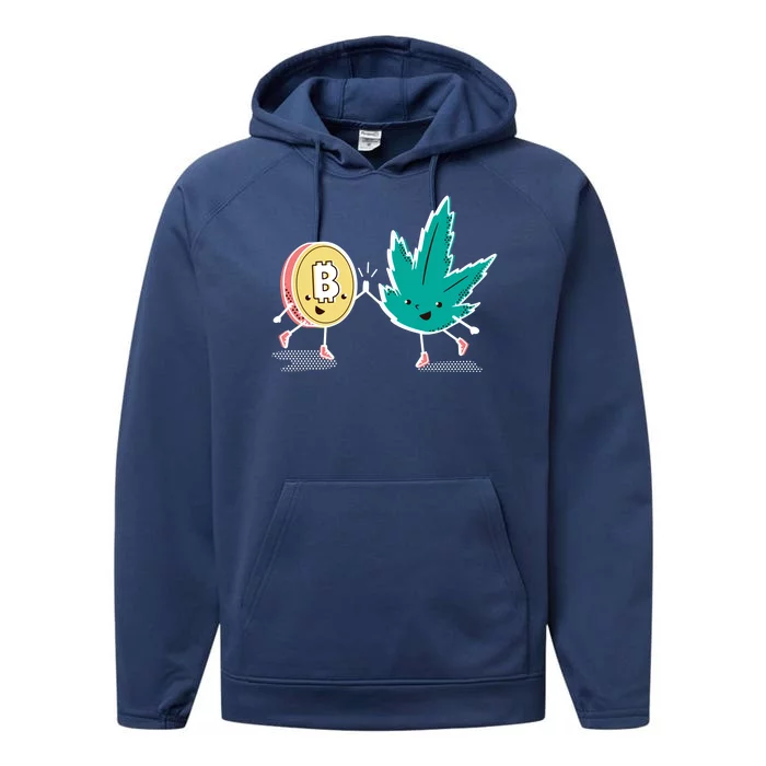 420 Bitcoin Performance Fleece Hoodie