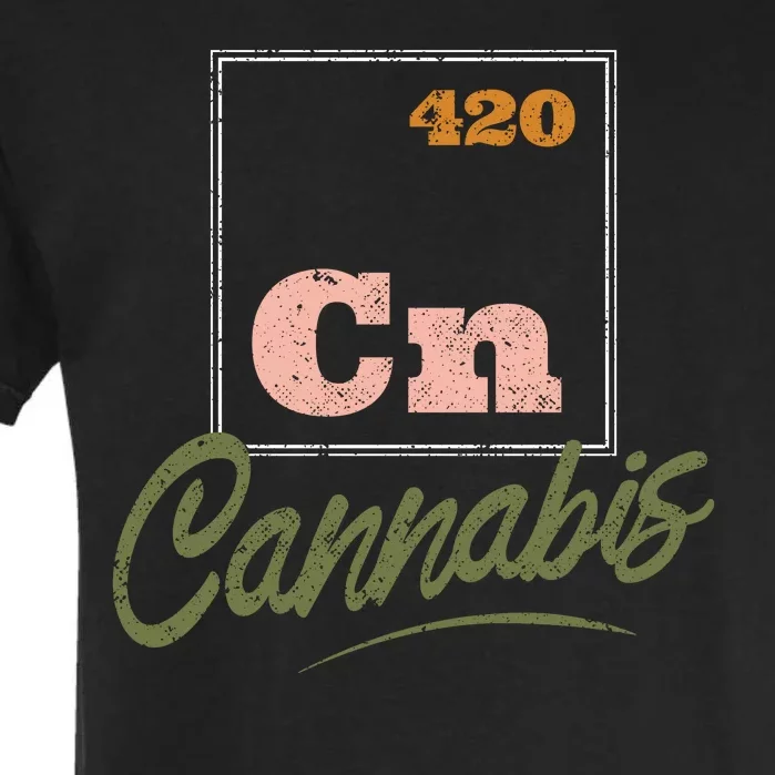 420 Cannabis Periodic Element Garment-Dyed Heavyweight T-Shirt