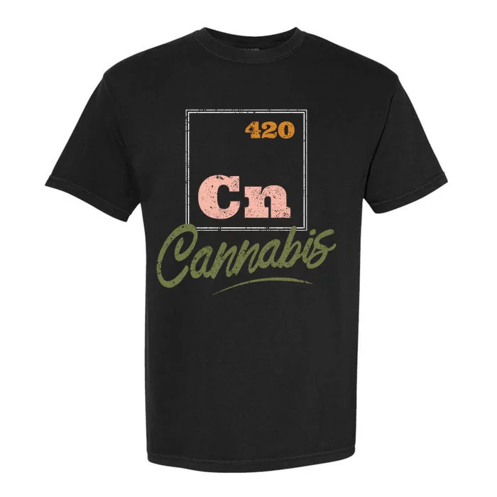 420 Cannabis Periodic Element Garment-Dyed Heavyweight T-Shirt