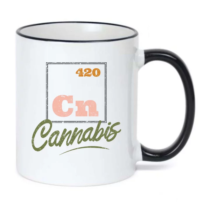 420 Cannabis Periodic Element Black Color Changing Mug