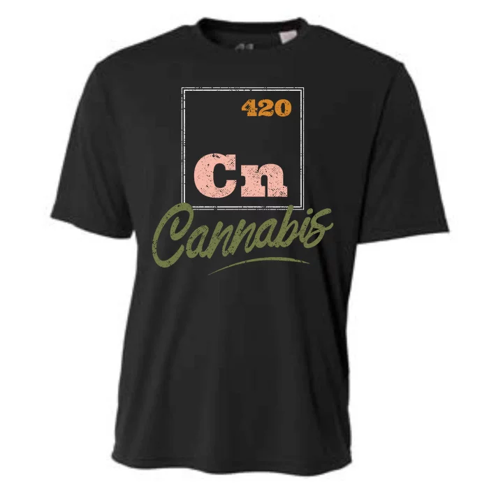 420 Cannabis Periodic Element Cooling Performance Crew T-Shirt