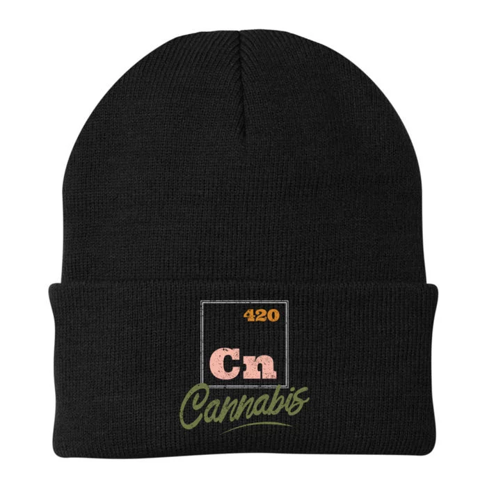 420 Cannabis Periodic Element Knit Cap Winter Beanie