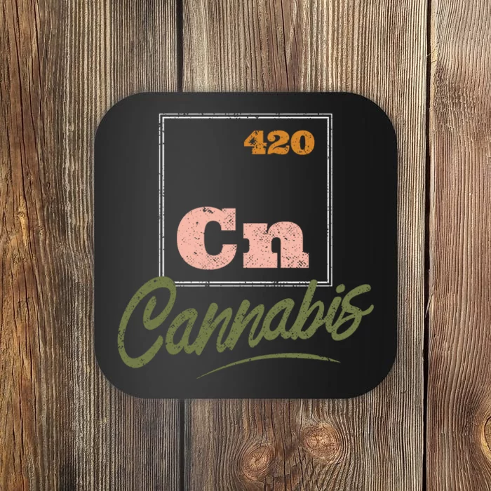 420 Cannabis Periodic Element Coaster