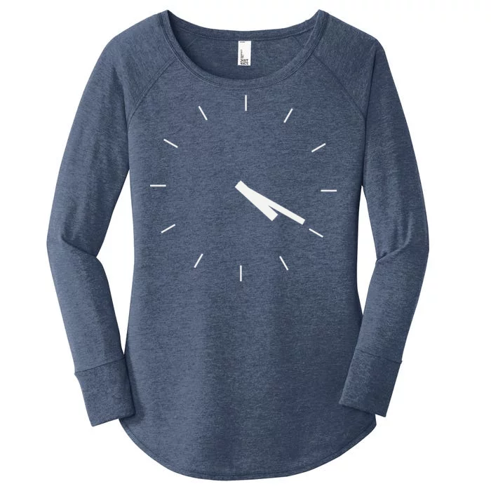 420 Funny Time Clock Women's Perfect Tri Tunic Long Sleeve Shirt