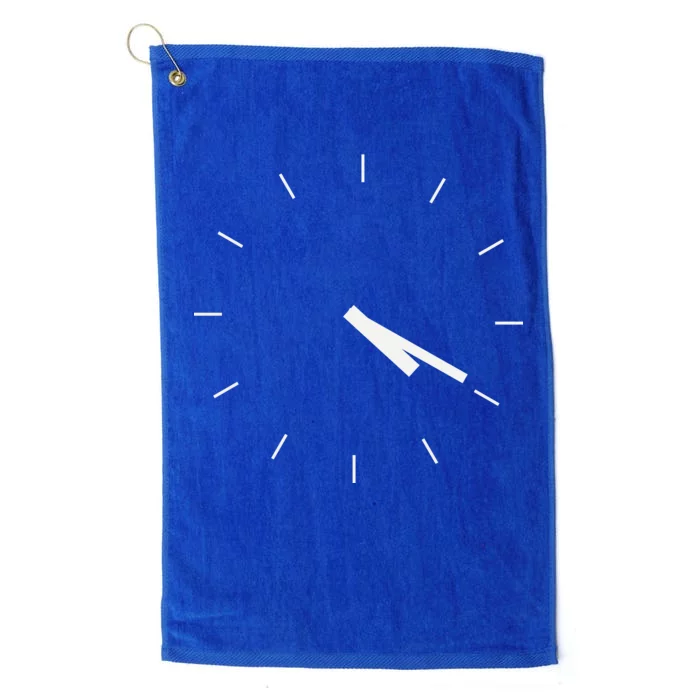 420 Funny Time Clock Platinum Collection Golf Towel