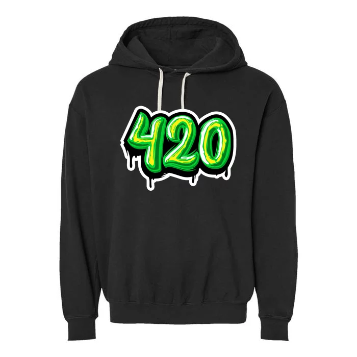 420 Graffiti Garment-Dyed Fleece Hoodie