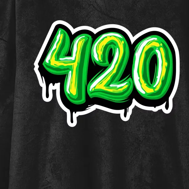 420 Graffiti Hooded Wearable Blanket