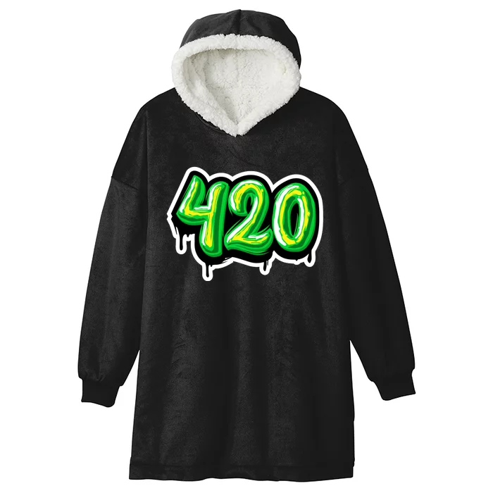 420 Graffiti Hooded Wearable Blanket