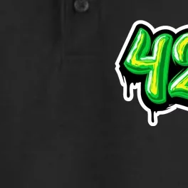 420 Graffiti Dry Zone Grid Performance Polo