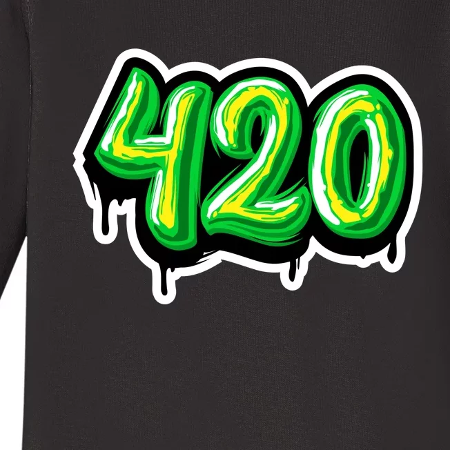 420 Graffiti Baby Long Sleeve Bodysuit