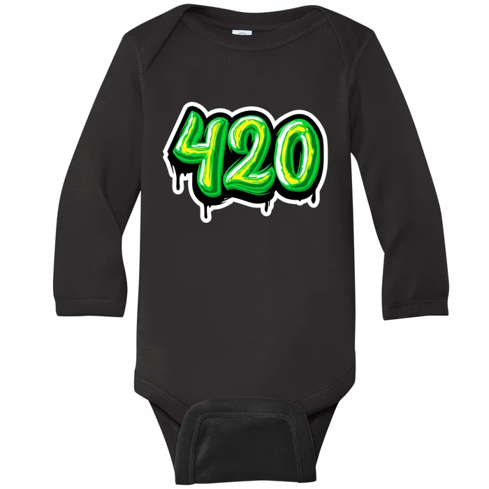 420 Graffiti Baby Long Sleeve Bodysuit