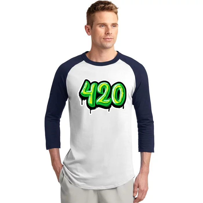 420 Graffiti Baseball Sleeve Shirt