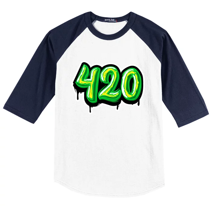 420 Graffiti Baseball Sleeve Shirt