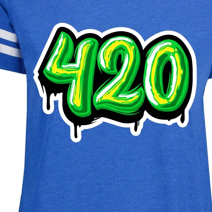 420 Graffiti Enza Ladies Jersey Football T-Shirt