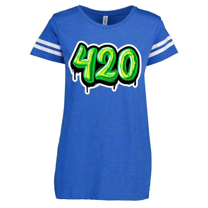 420 Graffiti Enza Ladies Jersey Football T-Shirt