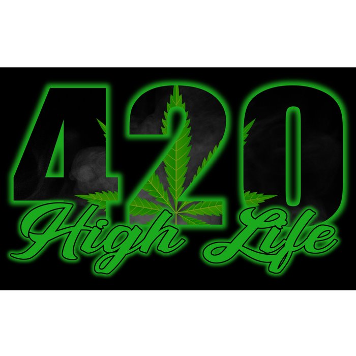 420 High Life Medical Marijuana Weed Bumper Sticker