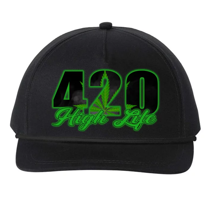 420 High Life Medical Marijuana Weed Snapback Five-Panel Rope Hat