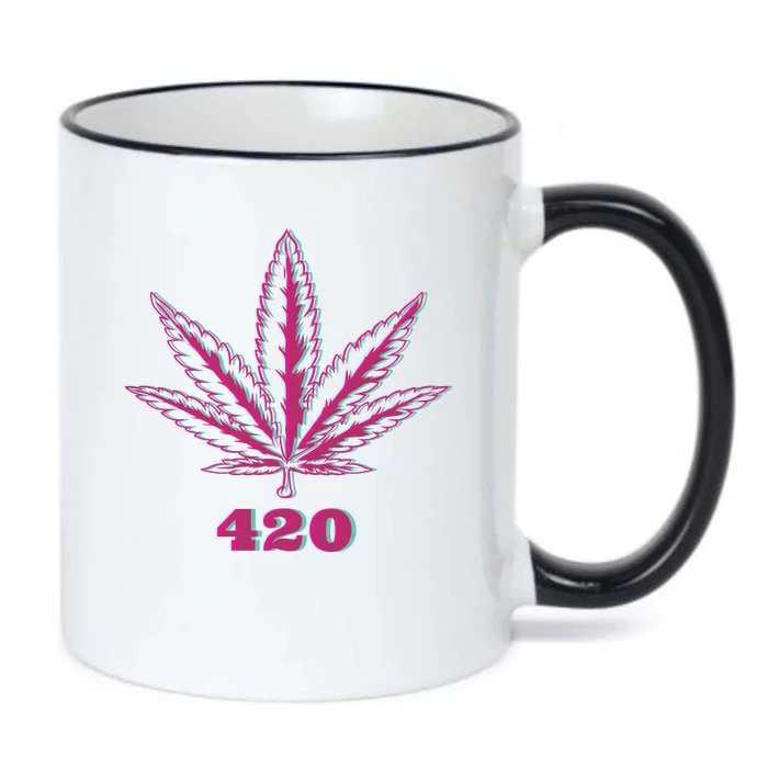 420 Leaf Black Color Changing Mug