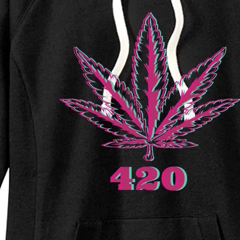 420 Leaf Women's Fleece Hoodie