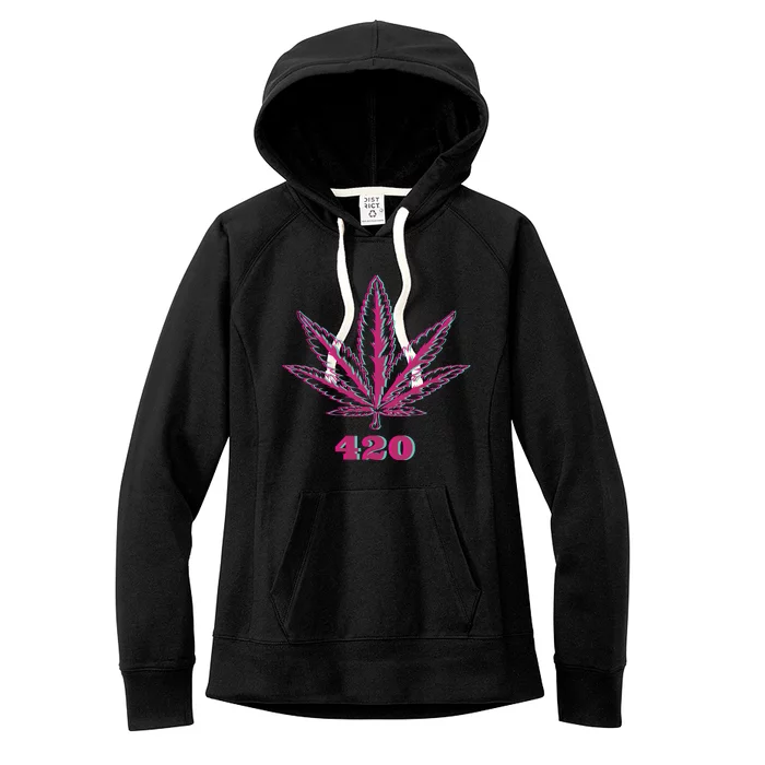 420 Leaf Women's Fleece Hoodie