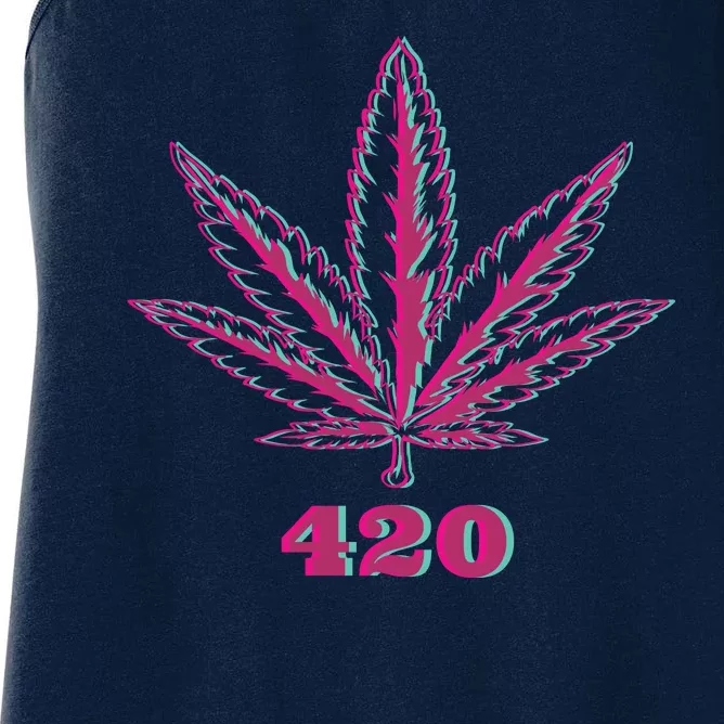 420 Leaf Women's Racerback Tank