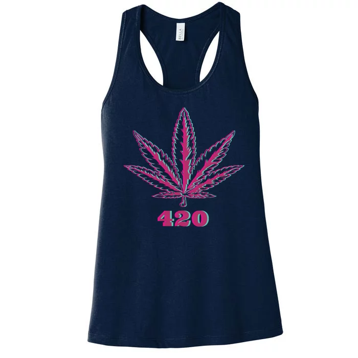 420 Leaf Women's Racerback Tank