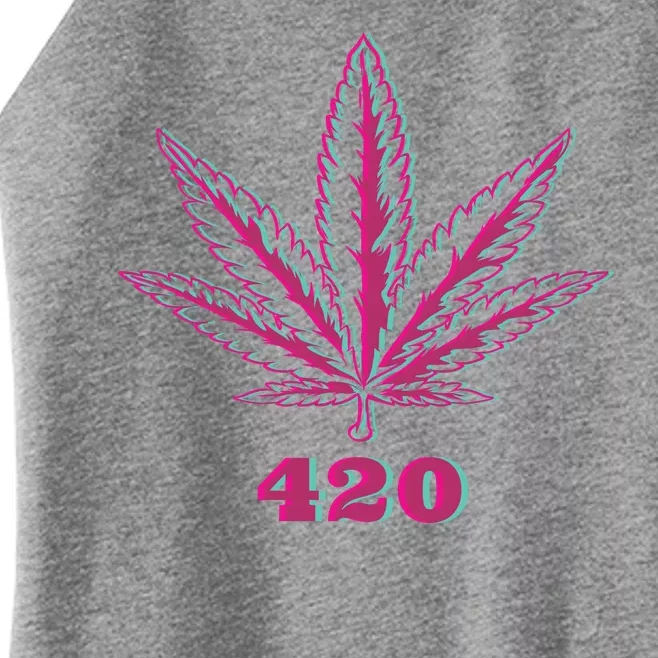 420 Leaf Women’s Perfect Tri Rocker Tank