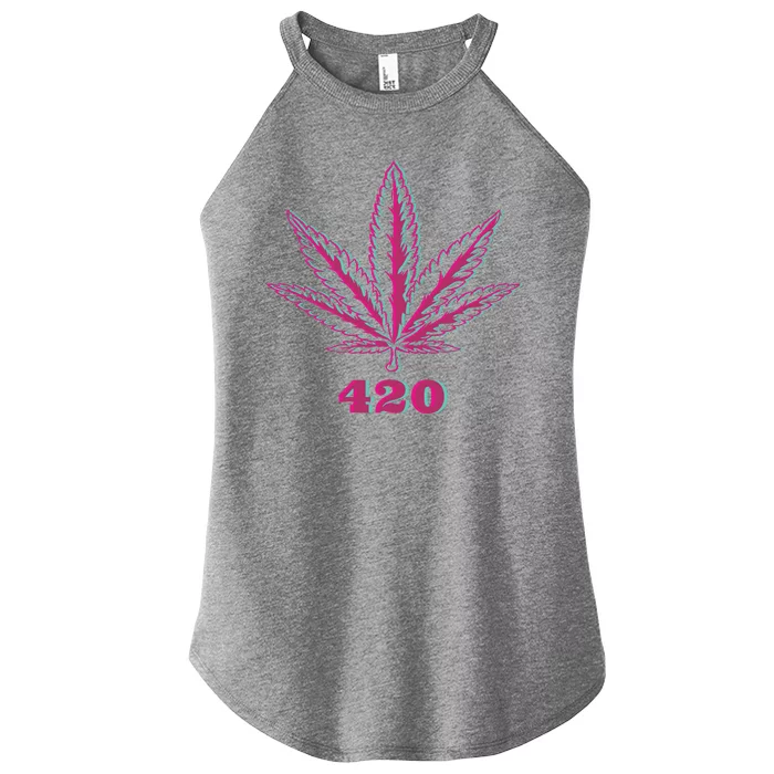 420 Leaf Women’s Perfect Tri Rocker Tank