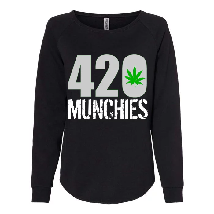 420 Munchies Weed Leaf Womens California Wash Sweatshirt