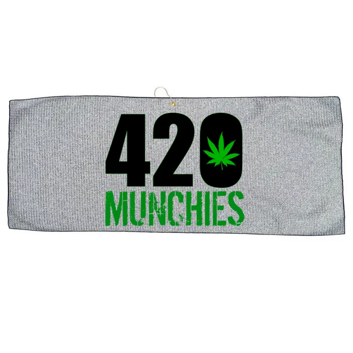 420 Munchies Weed Leaf Large Microfiber Waffle Golf Towel