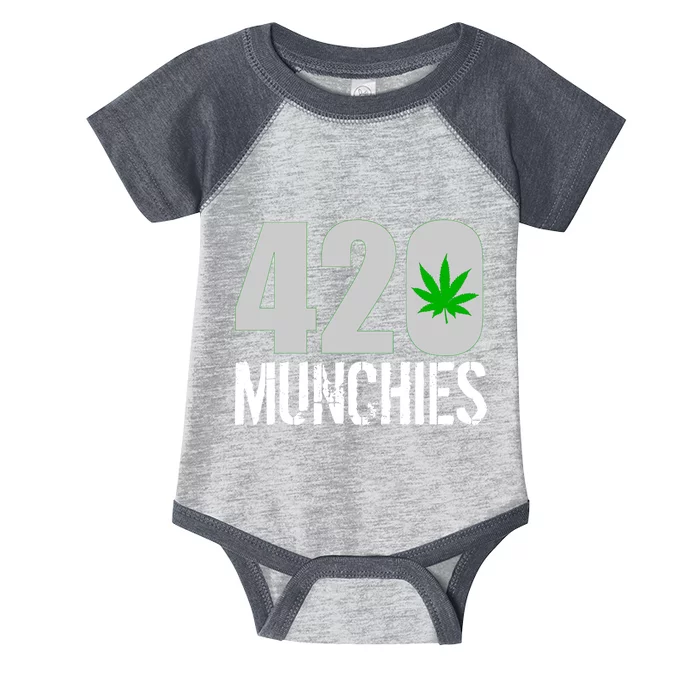 420 Munchies Weed Leaf Infant Baby Jersey Bodysuit