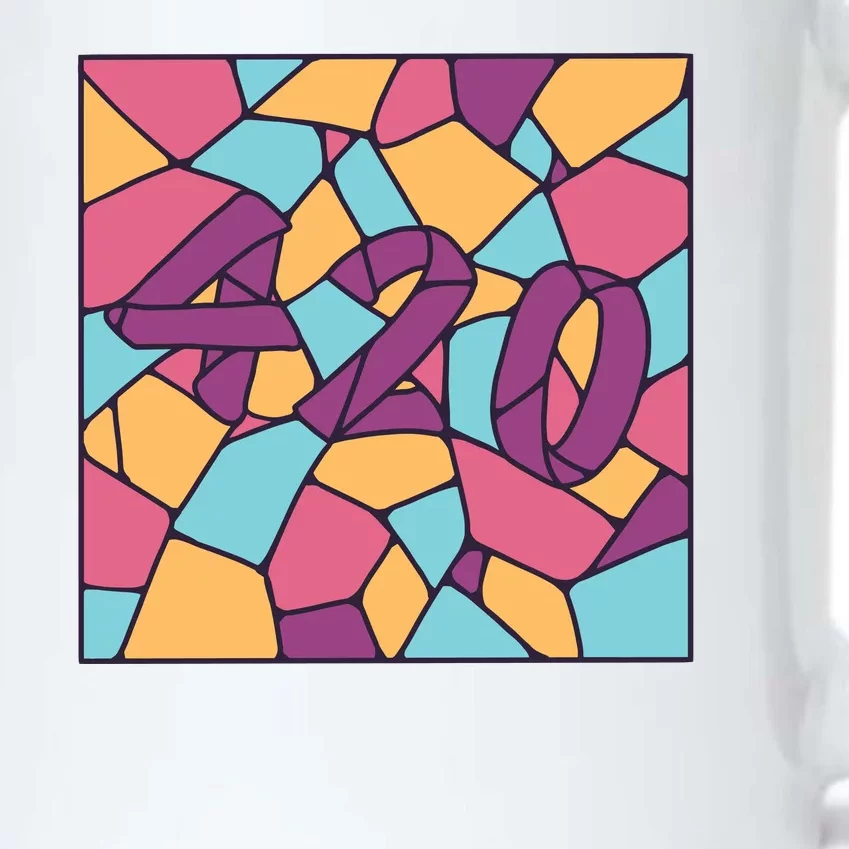 420 Stained Glass Black Color Changing Mug