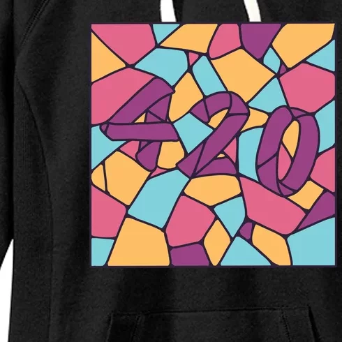 420 Stained Glass Women's Fleece Hoodie