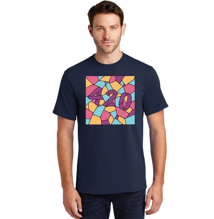 420 Stained Glass Tall T-Shirt