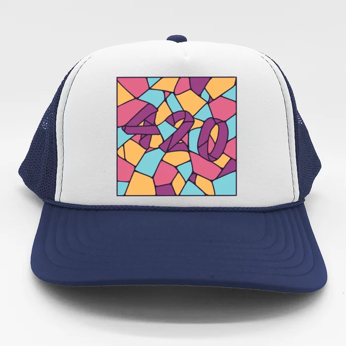 420 Stained Glass Trucker Hat