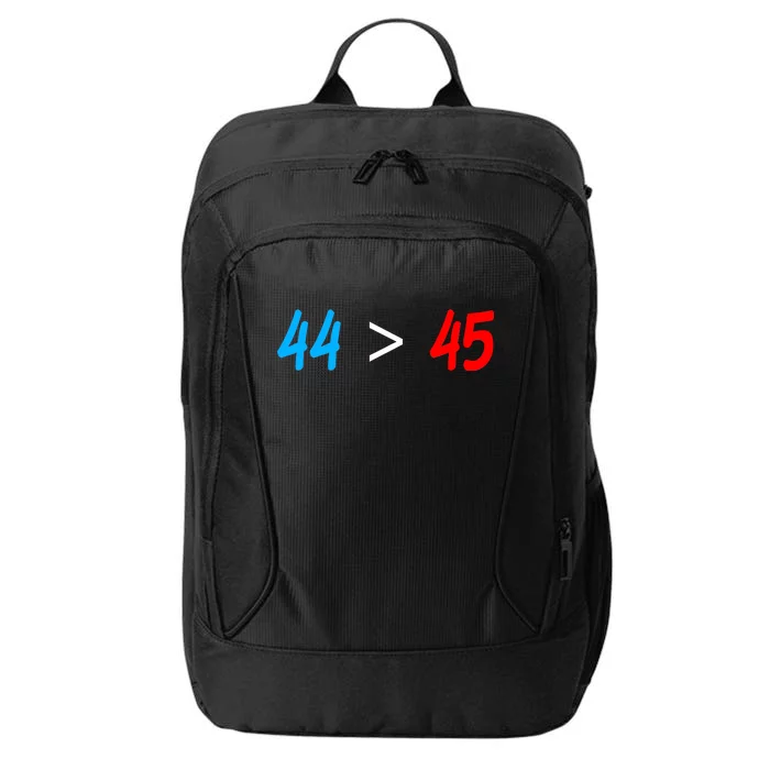 44 > 45 Red White Blue 44th President is Greater Than 45 City Backpack